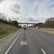 A man's body was found following collision with multiple vehicles on the M1 last night. Pic: Google Street View
