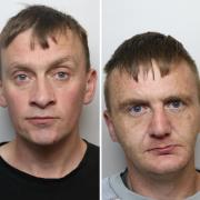 Andrew Duffy and Declan Shand were jailed for burglary and fraud offences