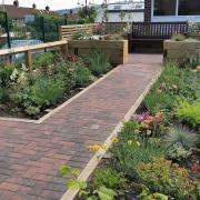 The community garden at Silsden Fire Station