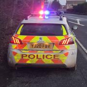 A police road safety car was used during a police crackdown on speeding and dangerous driving in the Batley and Spen policing area. Picture: West Yorkshire Police