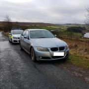 This stolen car was recovered in Oxenhope. Picture: West Yorkshire Police