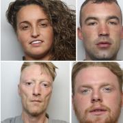 Jailed this week from top left, Kerry-jo Spencer, Charles Woodhead, Jason Mcilvenny and Brandon Ward. Pictures; West Yorkshire Police