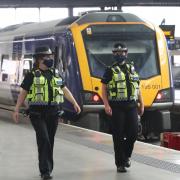 Police at Leeds Railway Station