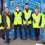 Artists from the Pain on Parade project in HolmeWood