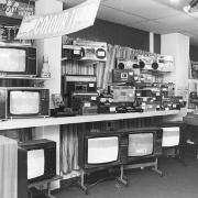 Pennine TV Keighley Shop with Jon Harvison. Keighley News image now held in the archive of the Keighley and District History Society