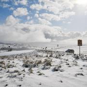 Snowy conditions on Baildon Moor last year