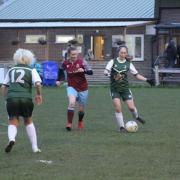 Action from Tuesday night’s Field Ladies v. Farsley Junior Ladies Dev fixture. (Picture by Carys Crow)