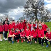 Eldwick Primary School's successful cross country runners.