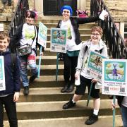 Students helped visitors with the Dogs’ Dales app