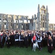 'Vampires' gathered in Whitby. Picture: PA