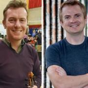 Soloist Derek Revill and conductor Ben Crick who are part of the Wharfedale Chamber Ensemble