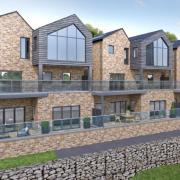 An artist's impression of some of the planned homes
