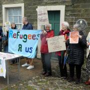 A support group shows support for refugees in Settle