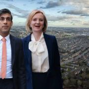 Picture shows Rishi Sunak and Liz Truss, front, and a view of Bradford district captured by T&A Camera Club member Simon Paul Sugden. Pictures: PA and Simon Paul Sugden