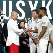 Anthony Joshua will fight Oleksandr Usyk for the second time, hoping to regain his titles. Picture: PA