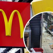 McDonald's customer left 'disgusted' by sight of messy kitchen. Picture: PA, UGC