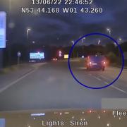 Footage of police chasing the stolen van involved in the tragic M606 crash in June 2022
