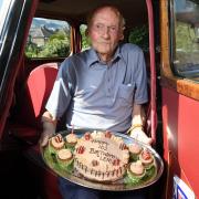 Leonard Parry, resident at Spring Bank Care Home in Silsden, is celebrating his 102nd birthday. Pictures: T&A