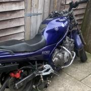 This stolen motorbike was recovered in the Fieldhead area of Birstall. West Yorkshire Police