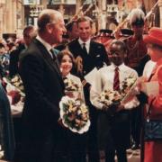 The Queen at Bradford Cathedral in 1997