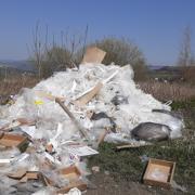 Some of the fly tipping dumped in Haworth
