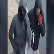 Police would like to identify these two people in relation to a burglary in the BD13 area of Bradford. Picture: West Yorkshire Police