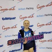 Emily Hebden was in good spirits in Birmingham, taking home a bronze medal from the Trampoline British Championships.