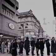 Bargain-hunters queued the width of Darley Street for the Next sale in 1997