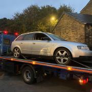 Police seized this silver Audi after it was reportedly being driven dangerously in the Buttershaw area. Picture: West Yorkshire Police