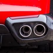 Exhaust on an expensive super car