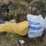 Rubbish dumped on Ikley Moor
