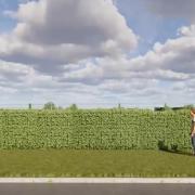 An artist\'s impression of how the fence will appear within the school site boundary. Shown at planning meeting on Thursday/YouTube.