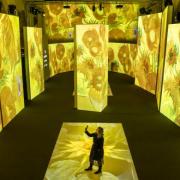 Van Gogh Alive, an immersive, multi-sensory art experience combining high-definition projections of Van Gogh's paintings with digital surround sound and aromas of Provence, at Regency Hall in Bradford