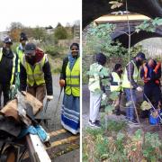 Members of Bradford's Dawoodi Bohras community teamed up with the Aire Rivers Trust in Shipley for a clean-up operation