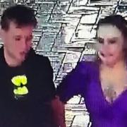 An image has been released of a man and woman dressed as Batman and the Joker
