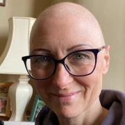 Jacqui Taylor, pictured, during her chemotherapy