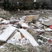 Fly-tipping at the former Beacon Hotel site in Buttershaw