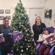 Inspire Futures Foundation and Smiles for Miles teamed up to share Christmas chocolates with members of Bradford Disability Group
