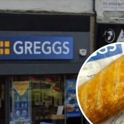 The Greggs shop in Heckmondwike which is being revamped