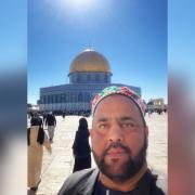 Bradford's Dr Javed Bashir on a recent visit to Jerusalem