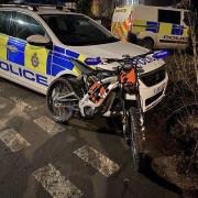 A man was arrested after a motorbike police chase in Bradford last night