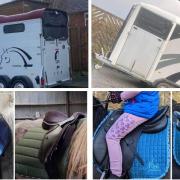 Two stolen horse trailers have been recovered but police have launched an appeal to locate missing saddles and bridles