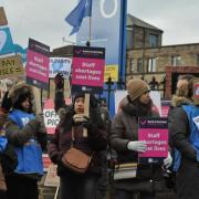 Bradford nurses return to the picket line outside hospital