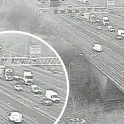Traffic on the M62 Eastbound at J26, as of 9.07am