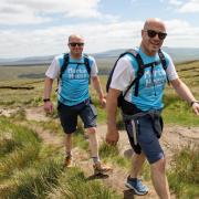 Walkers taking part in previous Martin House Yorkshire Three Peaks challenge.