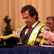 Imran Khan when he was installed as chancellor at the University of Bradford