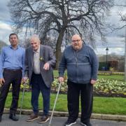 Britannia Care residents enjoy the blooming of spring flowers