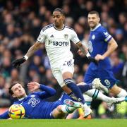 Leeds United's Crysencio Summerville is tackled by Chelsea's Ben Chilwell (left) during the Premier League match at Stamford Bridge, London. Picture date: Saturday March 4, 2023