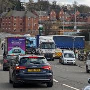 Traffic on Stanningley Bypass westbound exit. Image: Newsquest