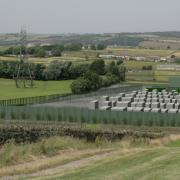 An artist's impression of the planned battery farm
